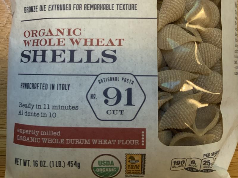 Pasta, Shells, No. 91 Cut