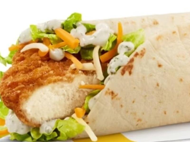 Ranch Snack Wrap w/ Crispy Chicken