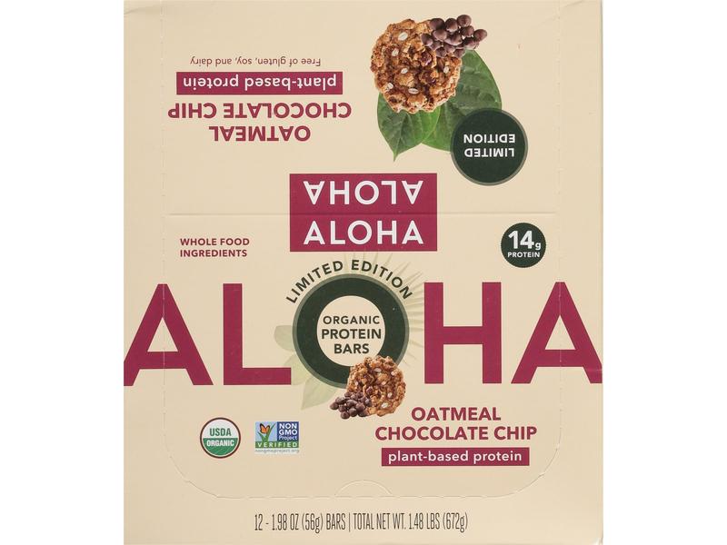 Protein Bars, Organic, Oatmeal Chocolate Chip