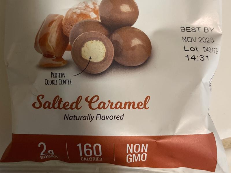 Salted Caramel Flavored Protein Cookie Bites