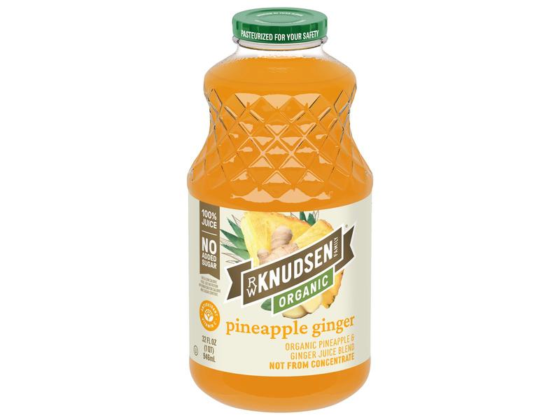 100% Juice, Organic, Pineapple Ginger