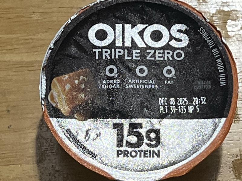 Salted Caramel Flavored Triple Zero Yogurt