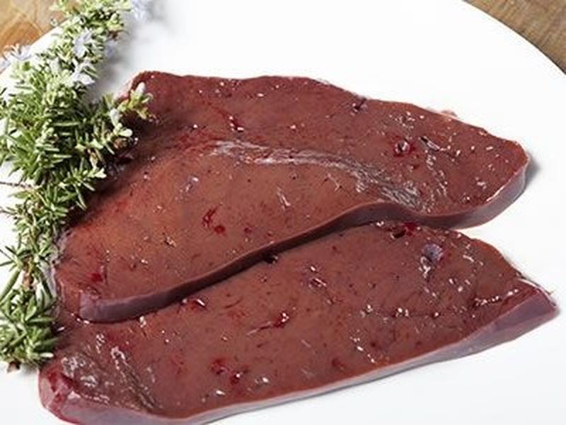 Veal, variety meats and by-products, liver, raw