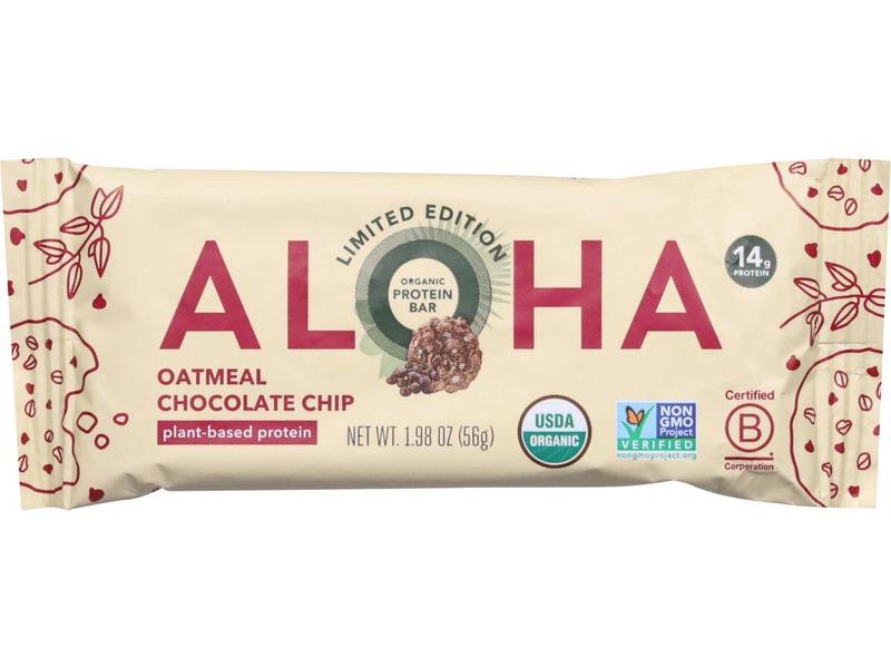 Protein Bar, Organic, Oatmeal Chocolate Chip