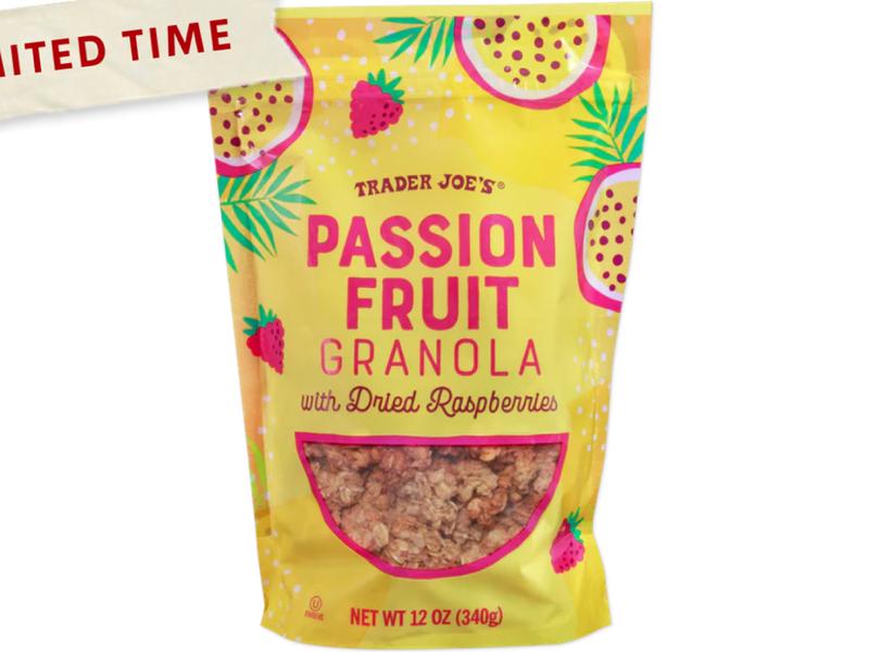 Passion Fruit Granola with Dried Raspberries
