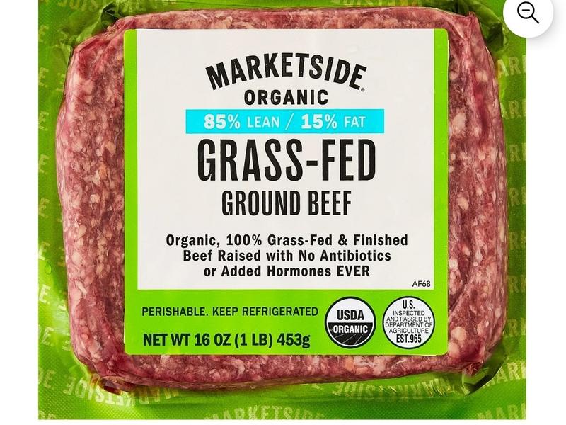 Organic 85% Lean 15% Fat Grass-Fed Ground Beef