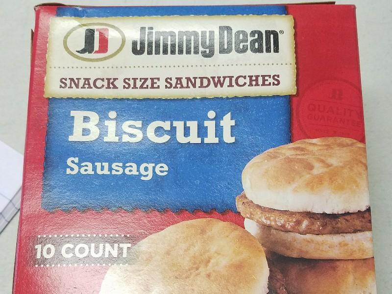 Jimmy Dean, Snack Size Sandwiches, Biscuit Sausage
