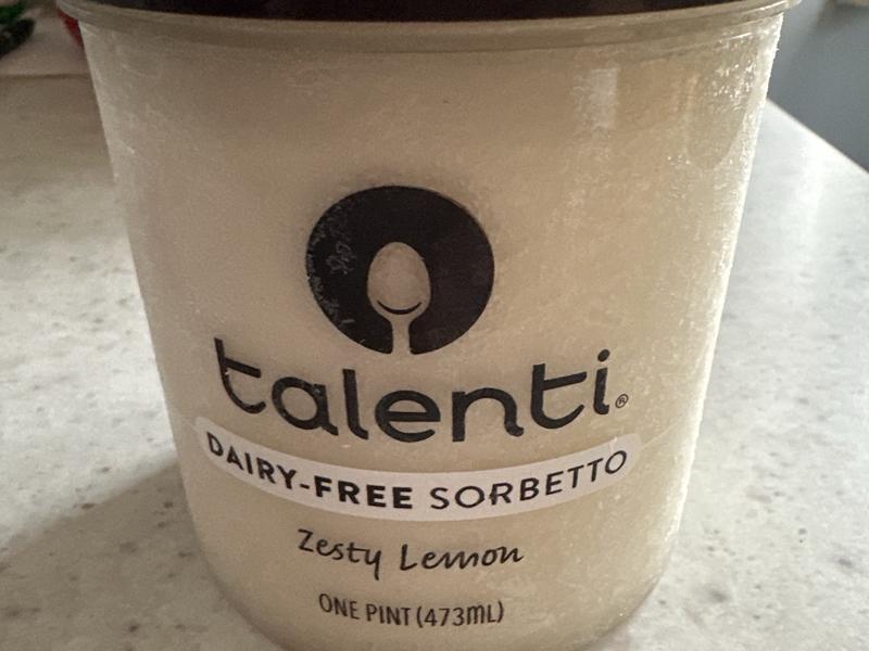 Sorbetto, Dairy-Free, Zesty Lemon