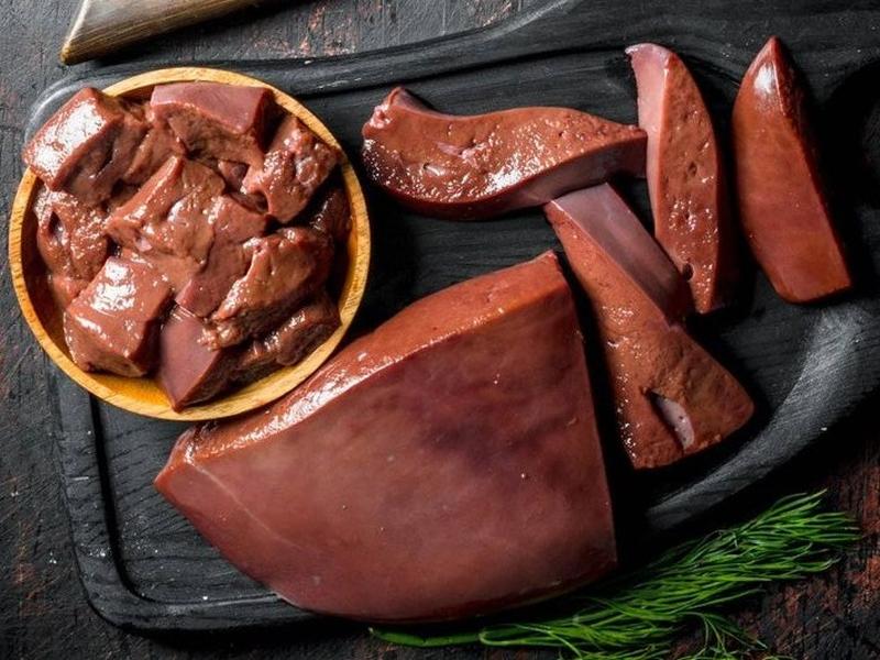 Lamb, variety meats and by-products, liver, raw