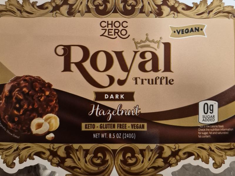 Keto Gluten Free Vegan Hazelnut Dark Royal Truffle