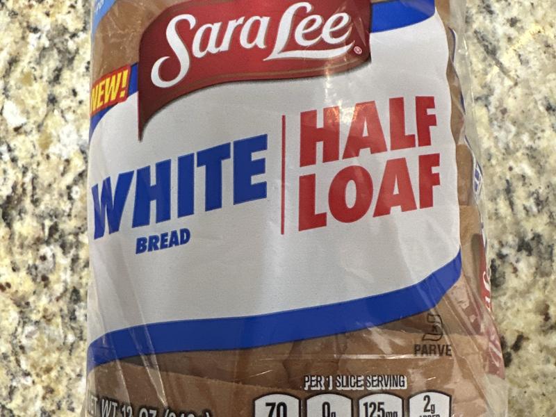 Bread, White, Half Loaf