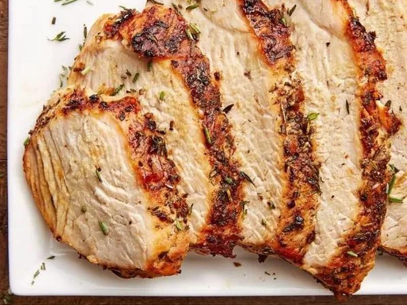 Air Fryer Garlic Herb Turkey Breast