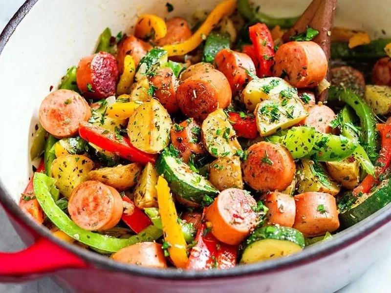 Healthy Sausage and Veggies One-Pot