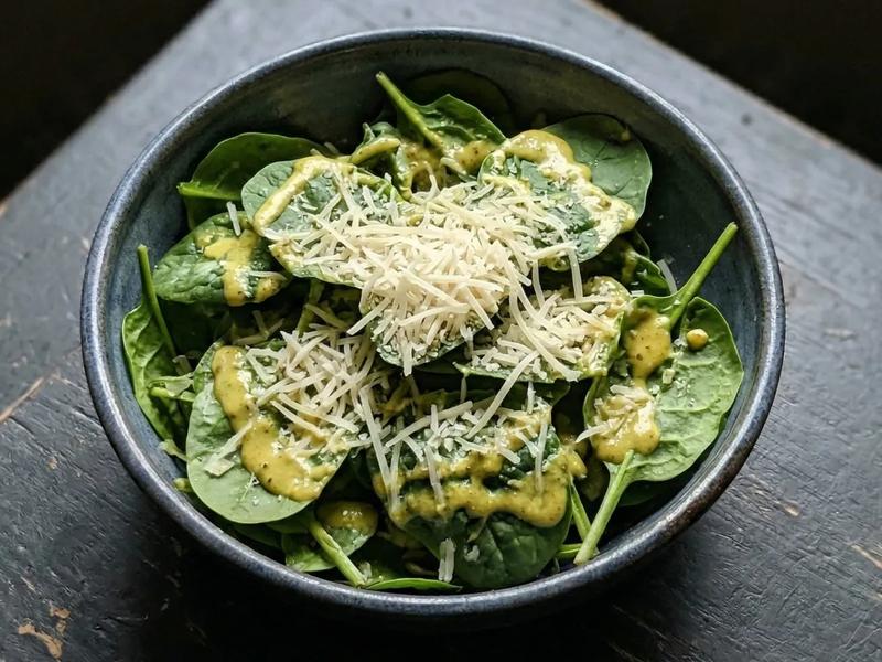 Curry Spinach Salad