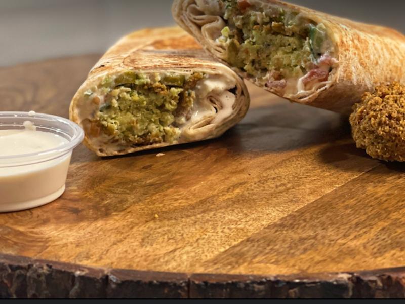 Chicken Shawarma Rolled Pita