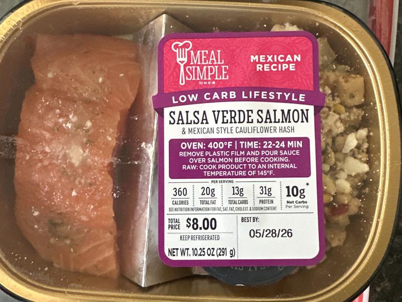 Low Carb Salsa Verde Salmon