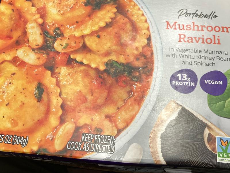 Mushroom Ravioli, Plant-Based, Portobello