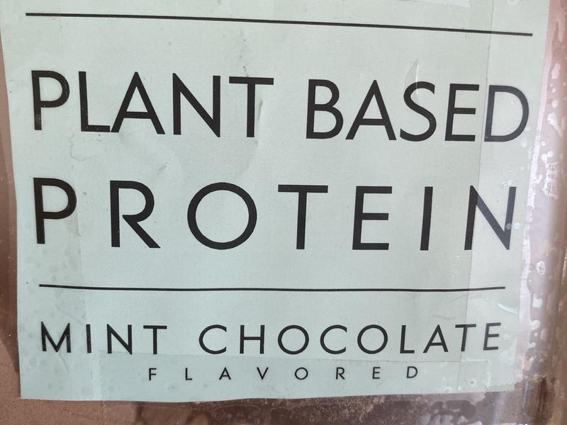 Mint Chocolate Flavored Organic Plant Based Protein Powder