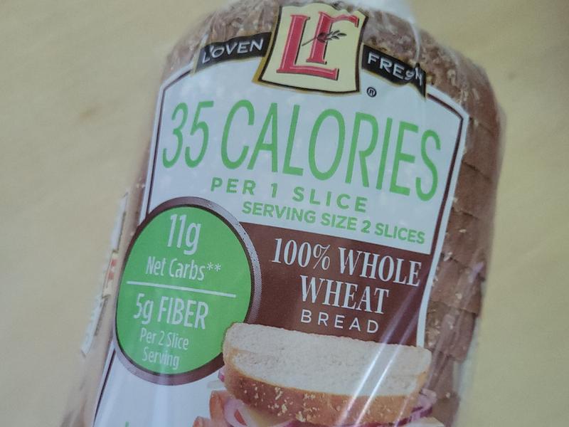 35 Calories 100% Whole Wheat Bread