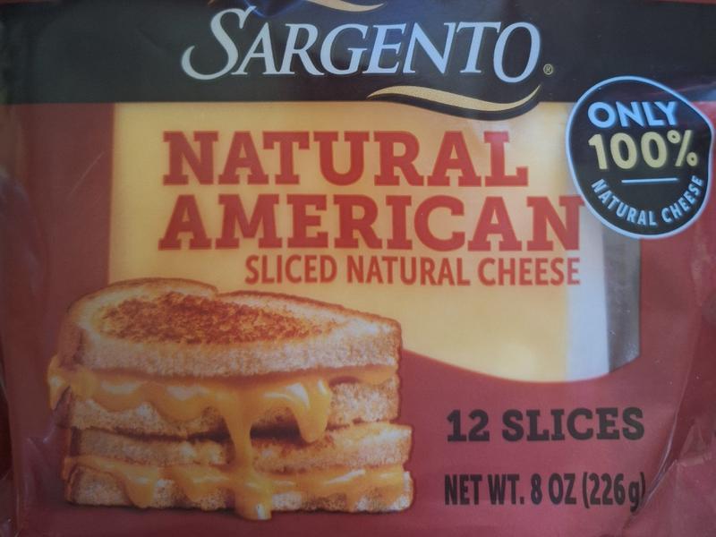 Sliced Cheese, Natural, American