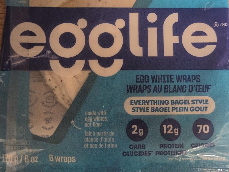 Egg White Wraps, Everything Bagel Style