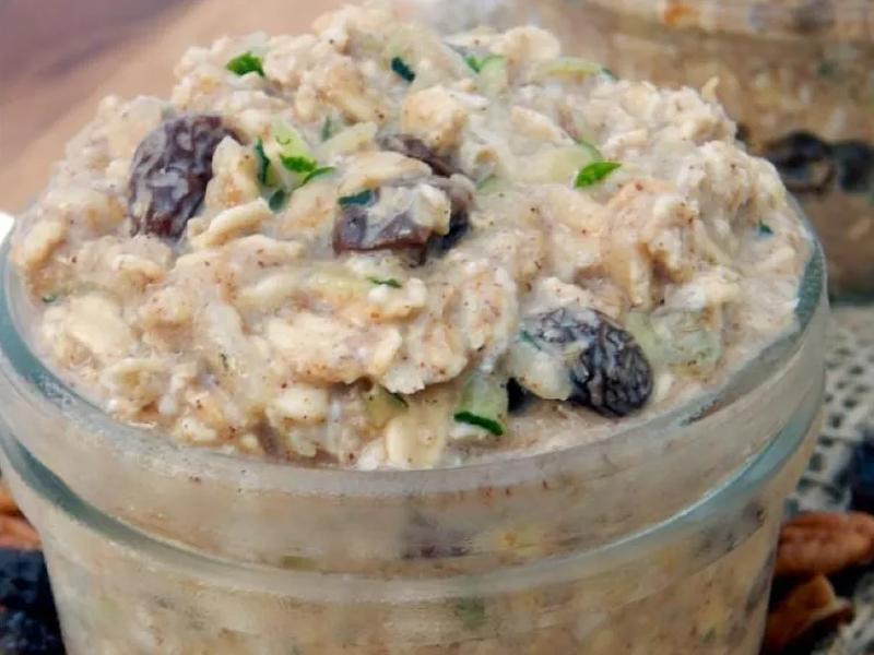 Zucchini Bread Overnight Oats