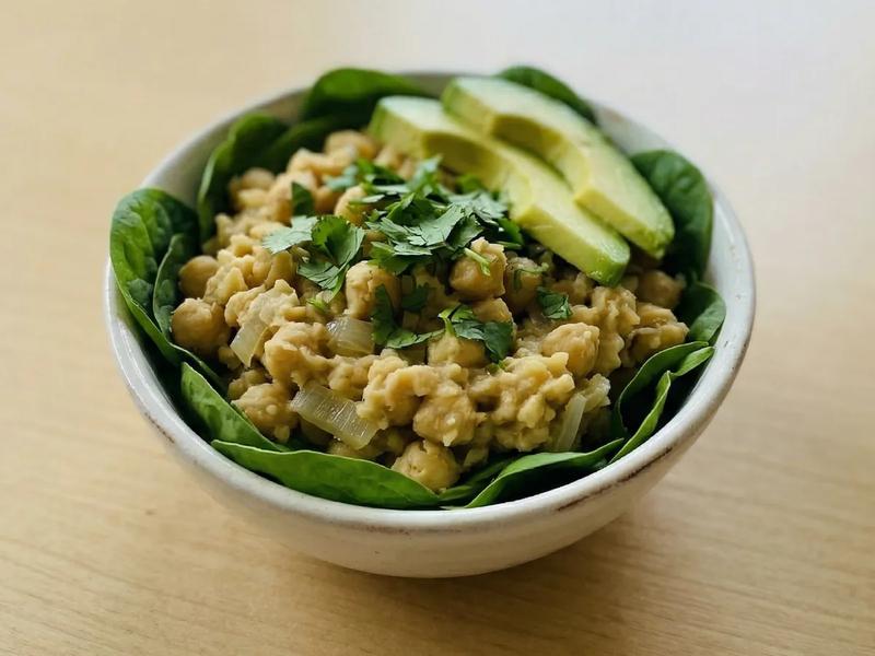 Chickpea Scramble Breakfast Bowl