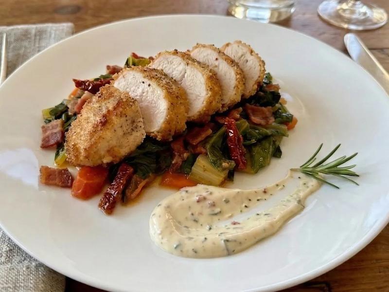 BLT Chicken with Rosemary-Lemon Mayonnaise