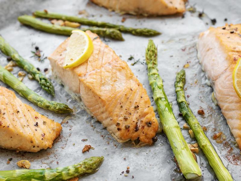 Foil Baked Salmon with Asparagus
