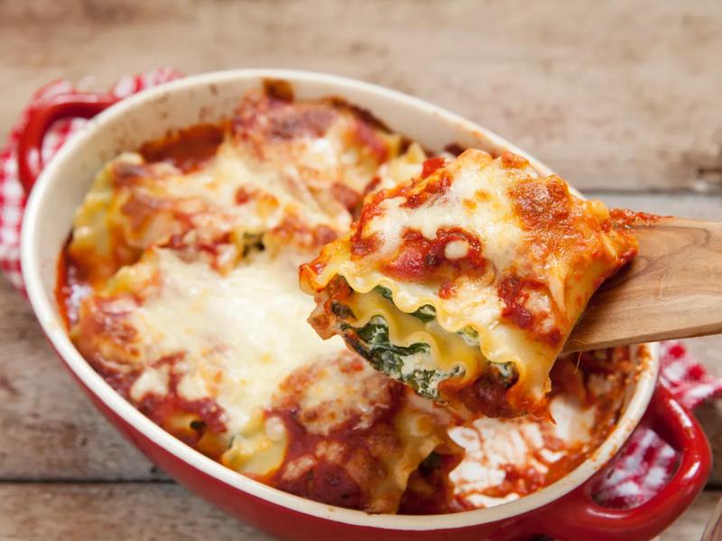 Turkey and Spinach Lasagna Rolls
