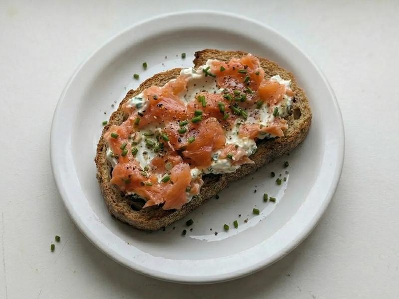 Lox Salad on Toast