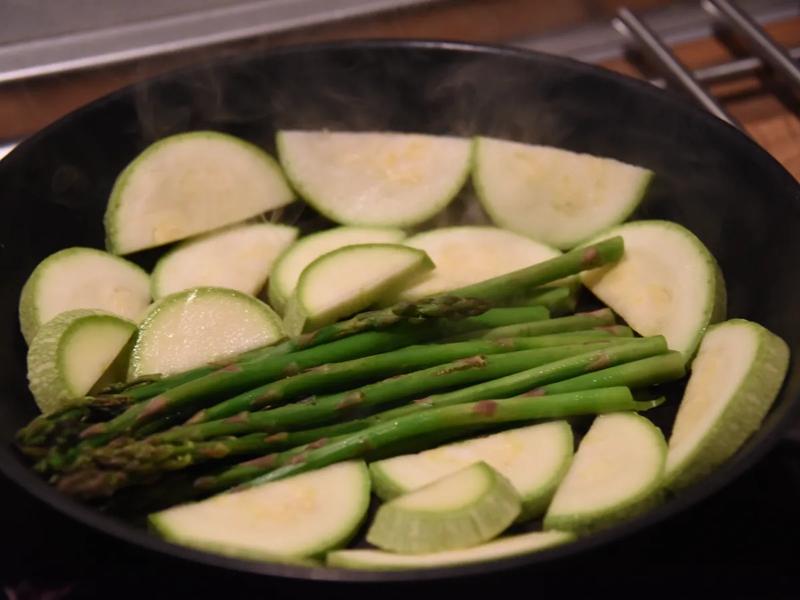 Sautéed Asparagus and Zucchini