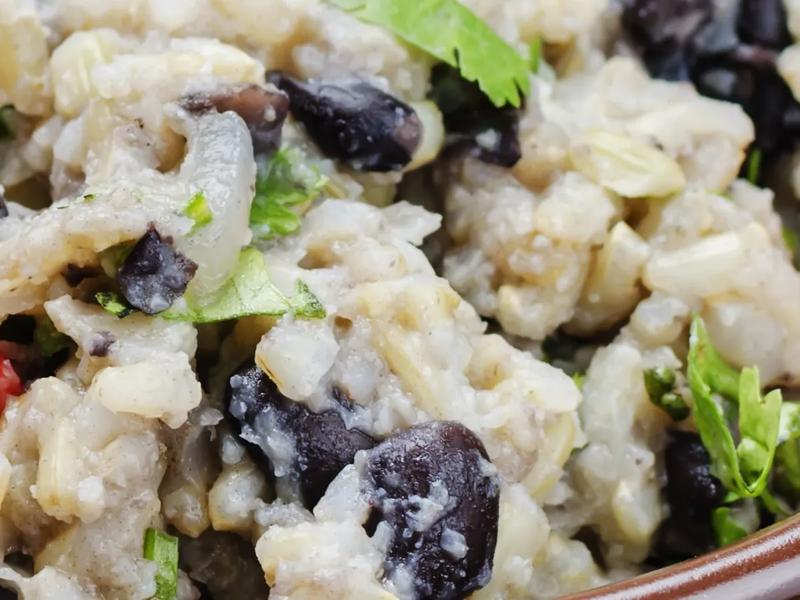 Black Bean and Cauliflower Rice Bowl