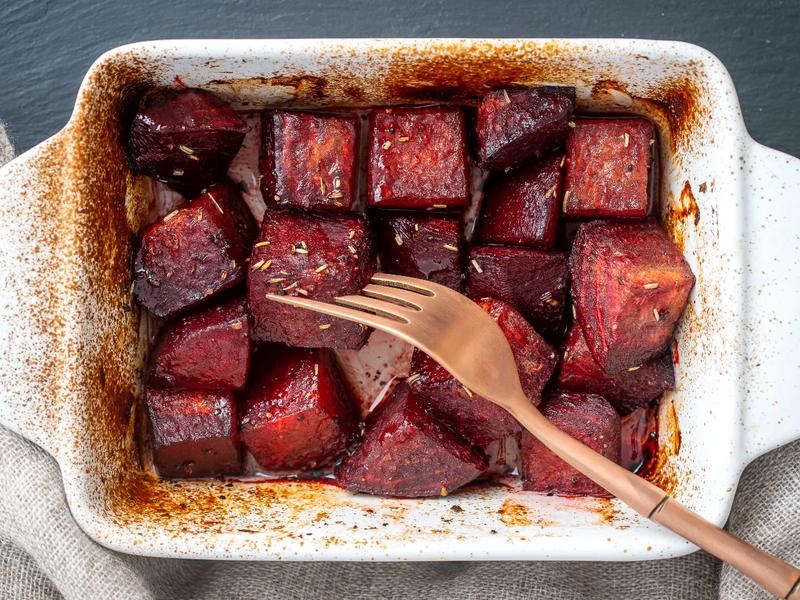 Honey Balsamic Roasted Beets