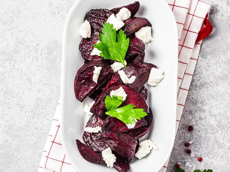 Roasted Beet and Goat Cheese Salad