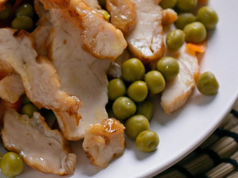 Ginger Soy Chicken with Peas