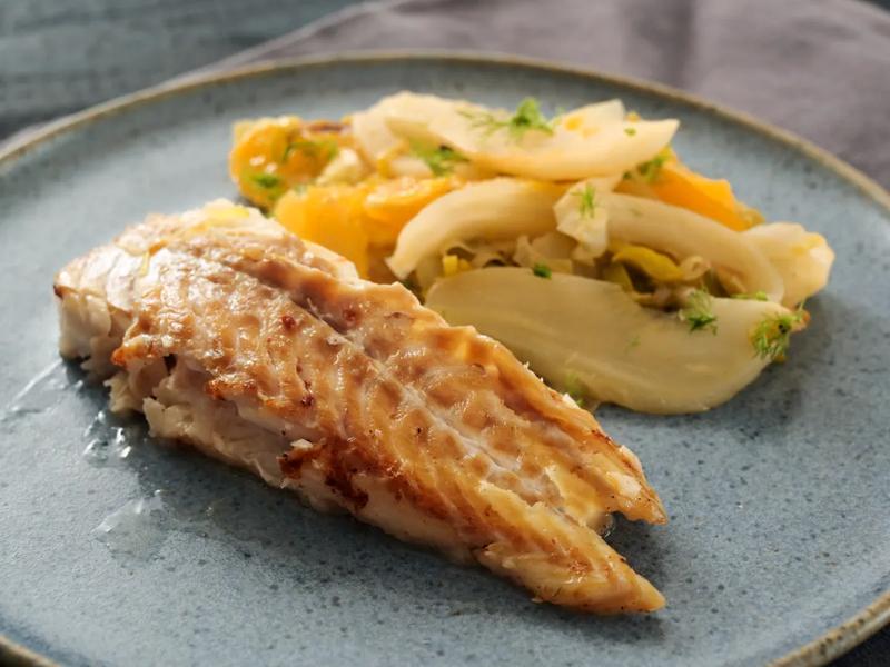 Cod with Fennel and Orange Salad