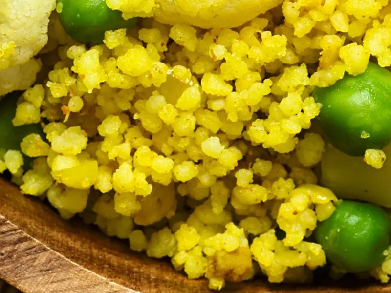 Curried Couscous with Peas
