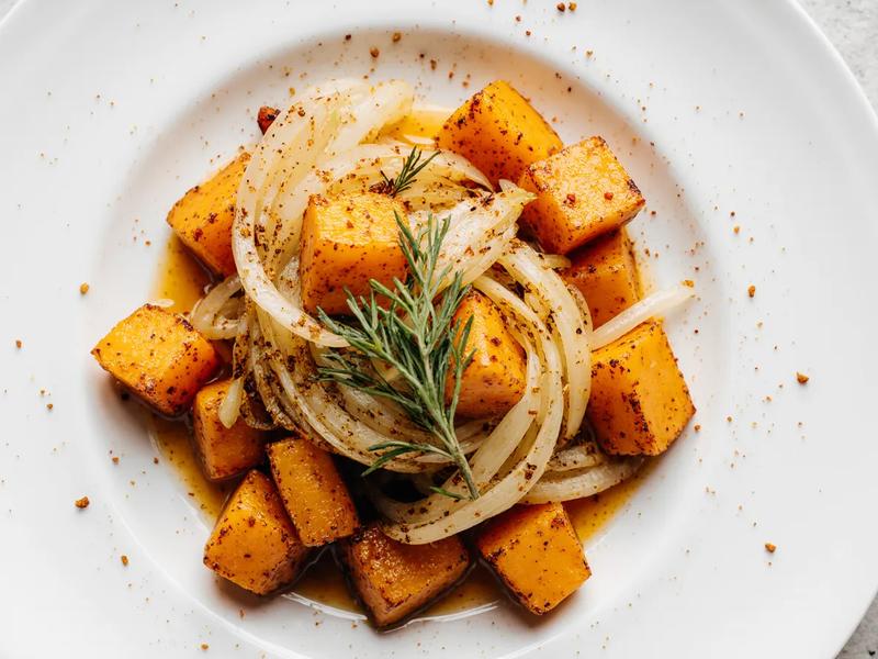 Roasted Sweet Potato and Fennel