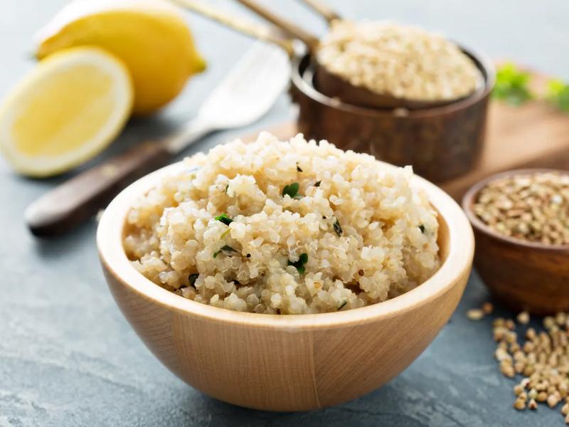 Lemon Thyme Quinoa with Sautéed Fennel