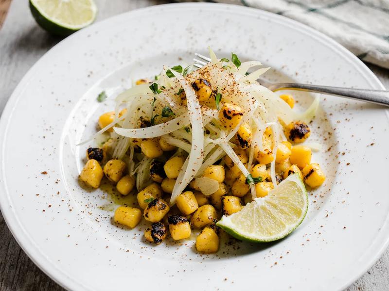 Grilled Corn and Fennel Salad