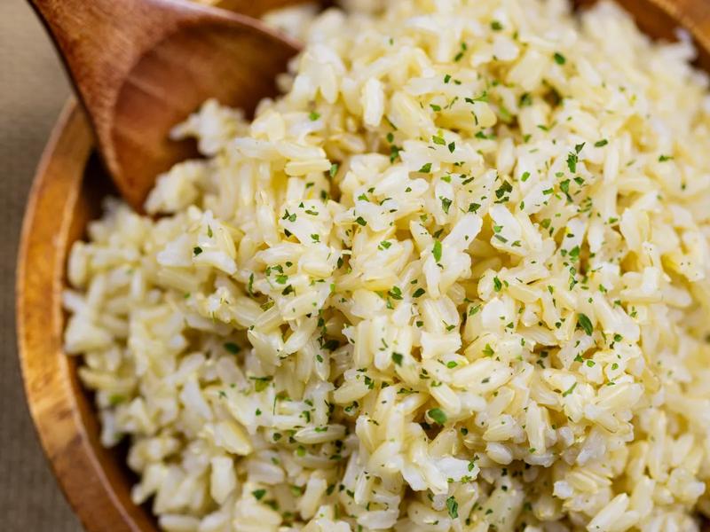 Garlic Butter Rice with Parsley and Thyme