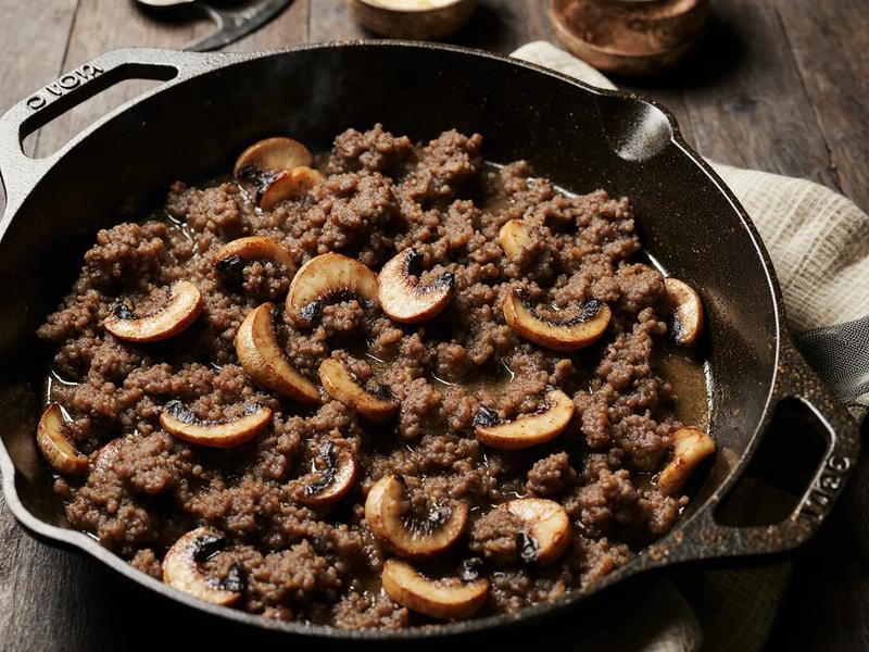 Sautéed Beef and Mushrooms