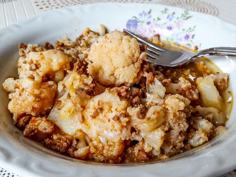 Curried Beef and Cauliflower Skillet