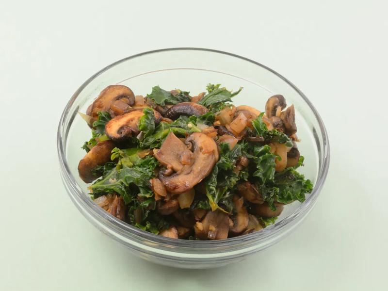 Sautéed Kale and Mushrooms