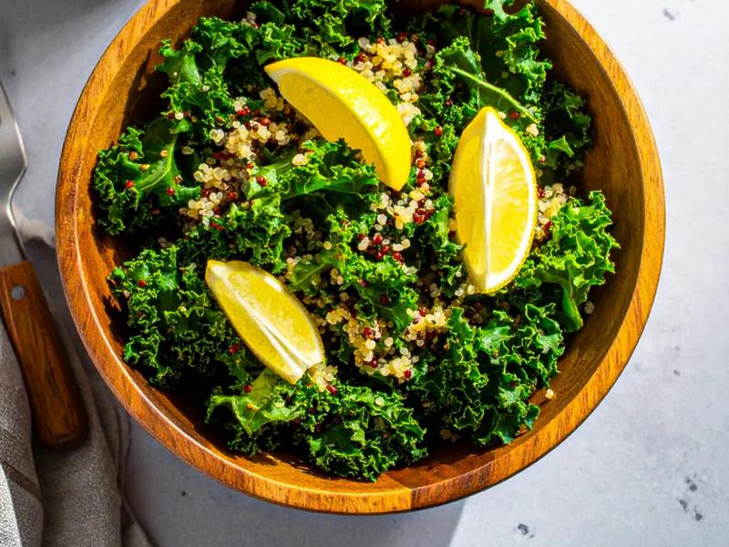 Lemon Quinoa Kale Salad