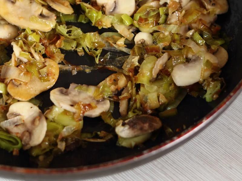 Sautéed Mushrooms and Leeks with Ginger Soy Sauce