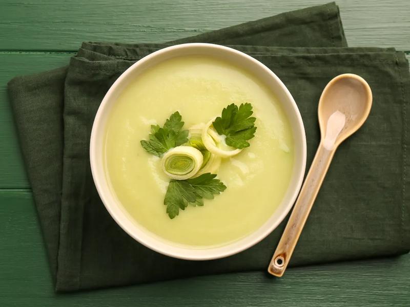 Creamy Corn and Leek Soup