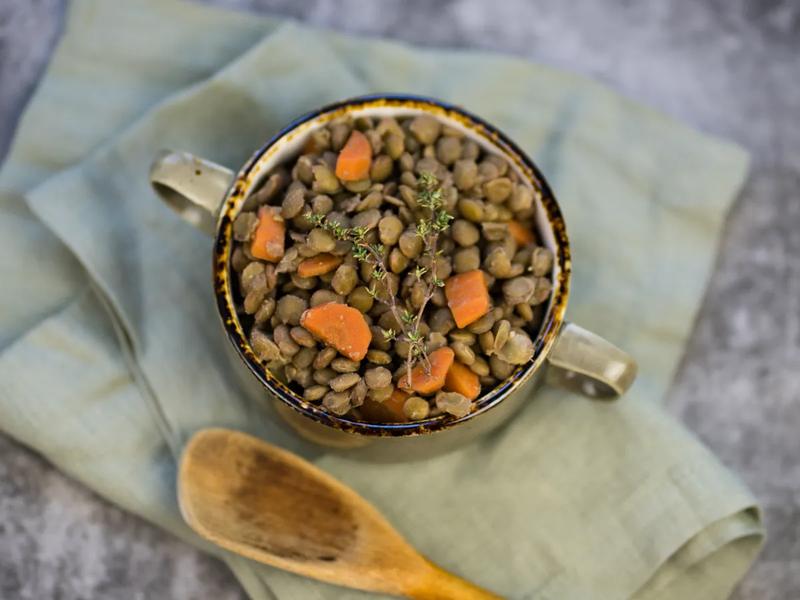 Spiced Lentil and Carrot Sauté