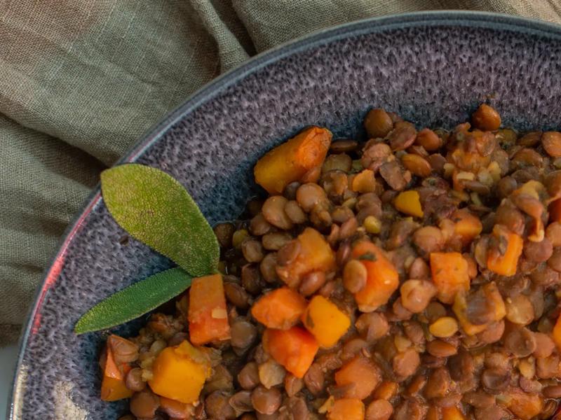 Sweet Potato and Lentil Hash